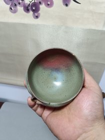 旧藏老瓷器金代钧窑钧瓷圆型洗