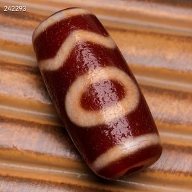 藏区回流老料高油包浆【息增怀天珠】