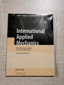 international applied mechanics 2021年9月原版