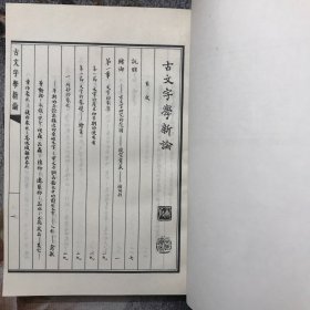 古文字学新论（大开本）