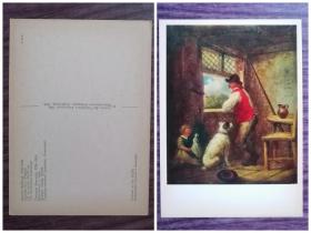 外国明信片  苏联俄罗斯原版， 美术绘画  品如图。