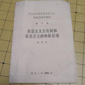 社会主义公有制和社会主义的物质基础