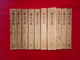 稀缺经典丨函套装＜鲁迅全集＞（全10卷精装版）1956年～1958年1版1印！原版老书5367页超厚，存世量稀少！内有少量划线，介意勿拍！详见描述和图片