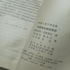 中国未完成的革命