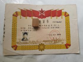 南京市第十五中学毕业证书带长江大桥1973年