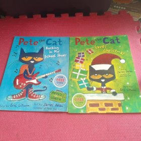 Pete the Cat：Saves Christmas、Rocking in My School Shoes、【2册合售！！】
