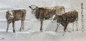 郑柏林 136*68   纸本画心 1961年生于唐山。研究员，花鸟画家，擅画牛，他以独特的技法，表现牛的质感和灵性，具有鲜明的个人风格和艺术感染力，其工笔画牛艺术独树一帜。出版有《牛的画法》、《郑柏林画牛》、《郑柏林作品选》、《郑柏林画集》等画册，2012年8月，作品（孺子牛）参加了文化部在伦敦举办的“中国艺术展”。