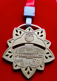 健康中国马拉松系列赛一一2019“丝绸之路”美丽大荔渭南国际马拉松赛纪念章