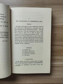 （精装版，G.E Moore作序推荐)The Foundations of Mathematics and Other Logical Essays Frank Plumpton Ramsey F. P. Ramsey R. B. Braithwaite 包含对维特根斯坦《逻辑哲学论》评论的重要论文