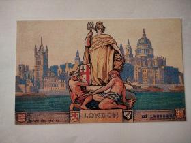 伦敦壁画 邮资明信片
