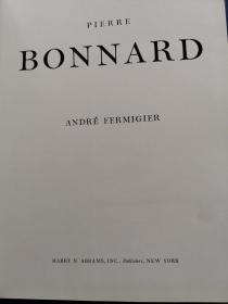 英文原版画册Bonnard（皮埃尔·博纳尔）（八一电影制片厂藏书,实物拍图,外品详见图,钤印如图,内页干净整洁）