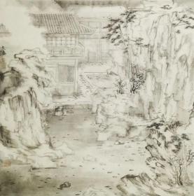 保真书画，赵越超   68X68cm
    中国人民大学继续教育学院名家工作室助教05。