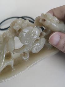 清代和田玉雕摆件把玩件