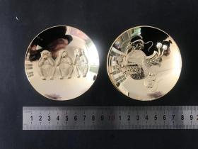 日本24K镀金 做工精湛 工艺精良 底款“24KGP”.086。