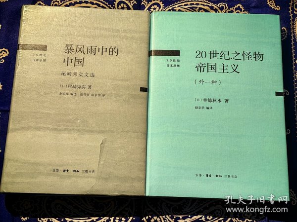 【“20世纪日本思想”丛书 两种合售】《暴风雨中的中国》、《20世纪之怪物帝国主义》。