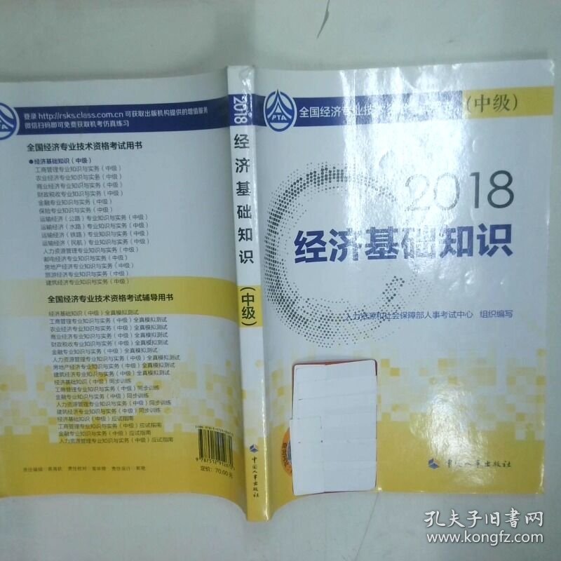 2018经济基础知识中级  王朝旭  著 中国人事出版社