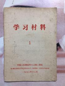 学习材料1（毛泽东思想伟大红旗要高举等）