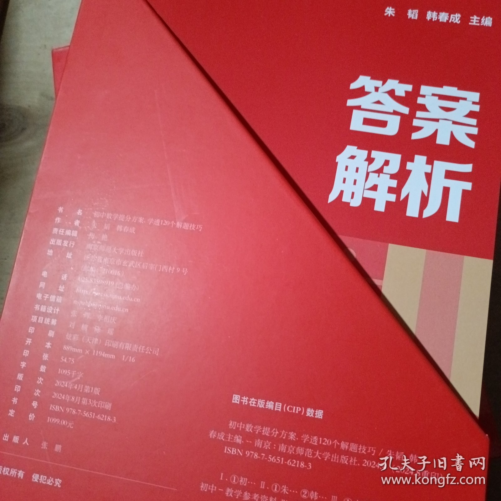 初中数学提分方案.学透120个解题技巧 1-16全 带答案解析 91-209