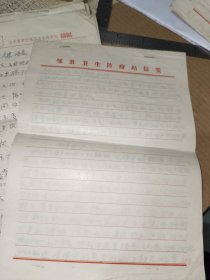 历史文件资料《邹县卫生系统手写检讨材料（共8页）1967年3月8日》16开，放第30册内
