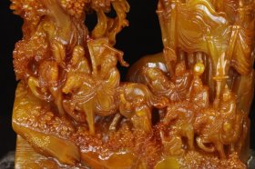 精品田黄石“一统天下”摆件