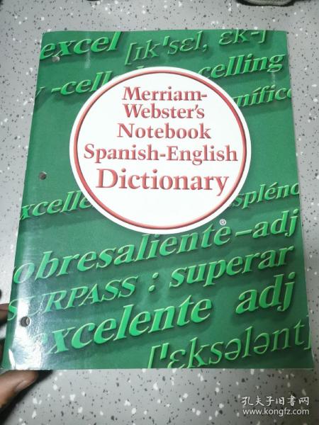 英文原版Merriam-Webster's Notebook Spanish-English Dictionary韦氏笔记本西英词典