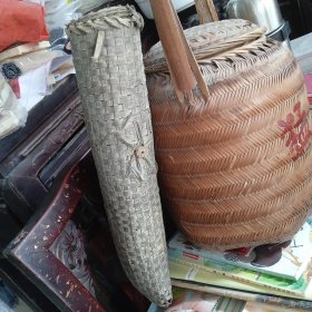 潮汕民俗老物品，黄鳝笼，潮语叫䉔（蟮）篓，放田里捉泥鳅
