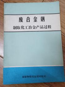 廢合金鋼制取化工冶金產(chǎn)品過程