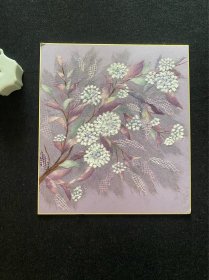 日本舶来 色纸画 贴纸艺术 花卉 日本手工工艺品 镜心