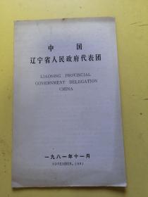 中国辽宁省人民政府代表1981