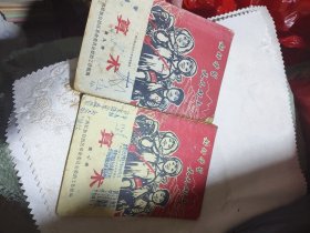 广西壮族自治区小学试用课本 算术（九、十册）两本合售