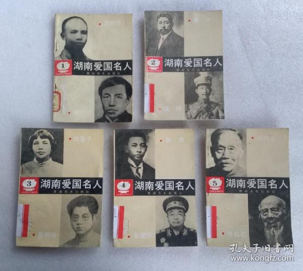 湖南爱国名人（1-5 连环画 绘画本）