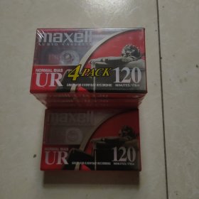 磁带卡带 万盛MAXELL UR120全新未拆封磁带5盘合售
