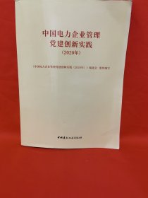 中国电力企业管理党建创新实践（2020年）