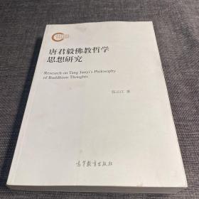 唐君毅佛教哲学思想研究