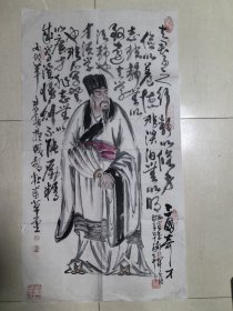 四川老书画家李君伟周仁辉合作“三国奇才”