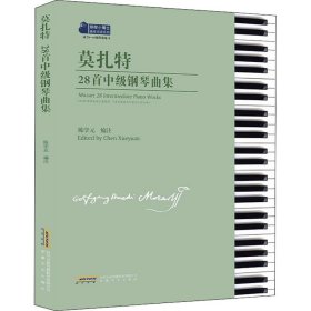 正版 莫扎特28首中级钢琴曲集 陈学元 9787539672809