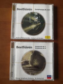 贝多芬：第五～八交响曲 原版CD唱片双张 包邮