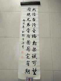 名人字画收藏 赵晋深书法（四平尺）135*33cm