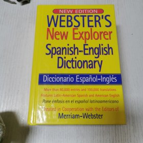 英文原版Webster's New Explorer Spanish-English Dictionary 精装韦氏新探险家西班牙-英语词典