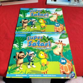 Super Safari Pupil's Book【3A，3B】带2张光盘【2本合售】