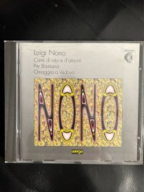 luigi nono路易吉 诺诺作品集，wergo出品，原版cd盘面完好
