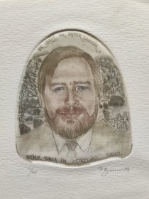 David Bekker版画藏书票原作1