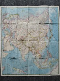National Geographic国家地理杂志地图系列之1971年3月 Asia 亚洲地图