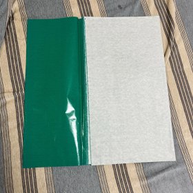 【20张】老彩色腊光纸，大张油亮，绿色，76*51厘米
