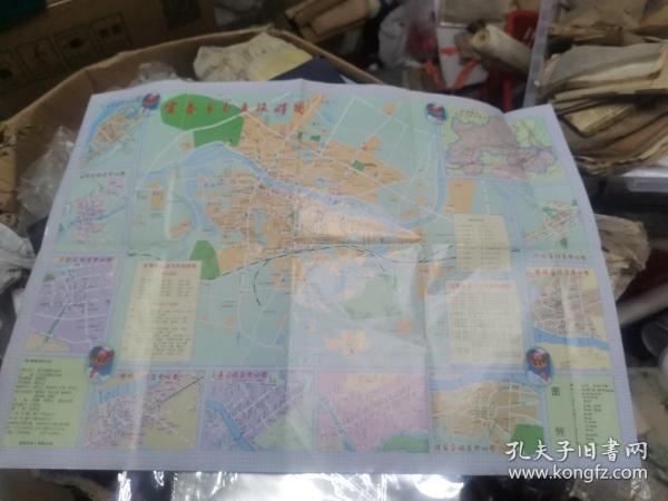 旧地图-宜春市旅游交通图(1998年)2开8品