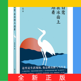 白鹭在冰面上站着(精)