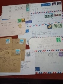 实寄封，【上世纪90年代实寄封 ，寄南京 】贴各地邮票，共11枚合售