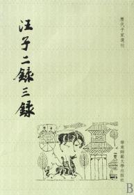 汪子二录三录/历代子家选刊 9787561772942