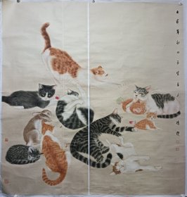 邱鸿杰工笔精品大幅作品