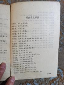 汉中专区《土单验方汇集》